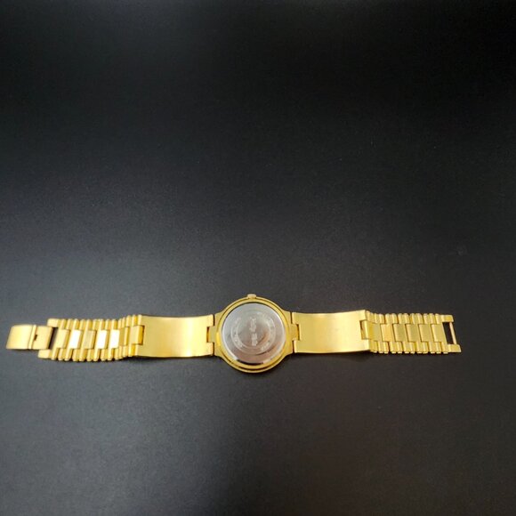 Phillip Wells Watch Gold Band Cobalt Face New Battery Elegant - Picture 7 of 9